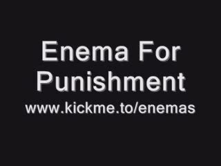 Distension klizma for punishment