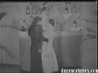 Vintage 1930s adult video - FFM Threesome