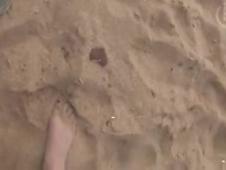 Outdoors couple fuck on the beach